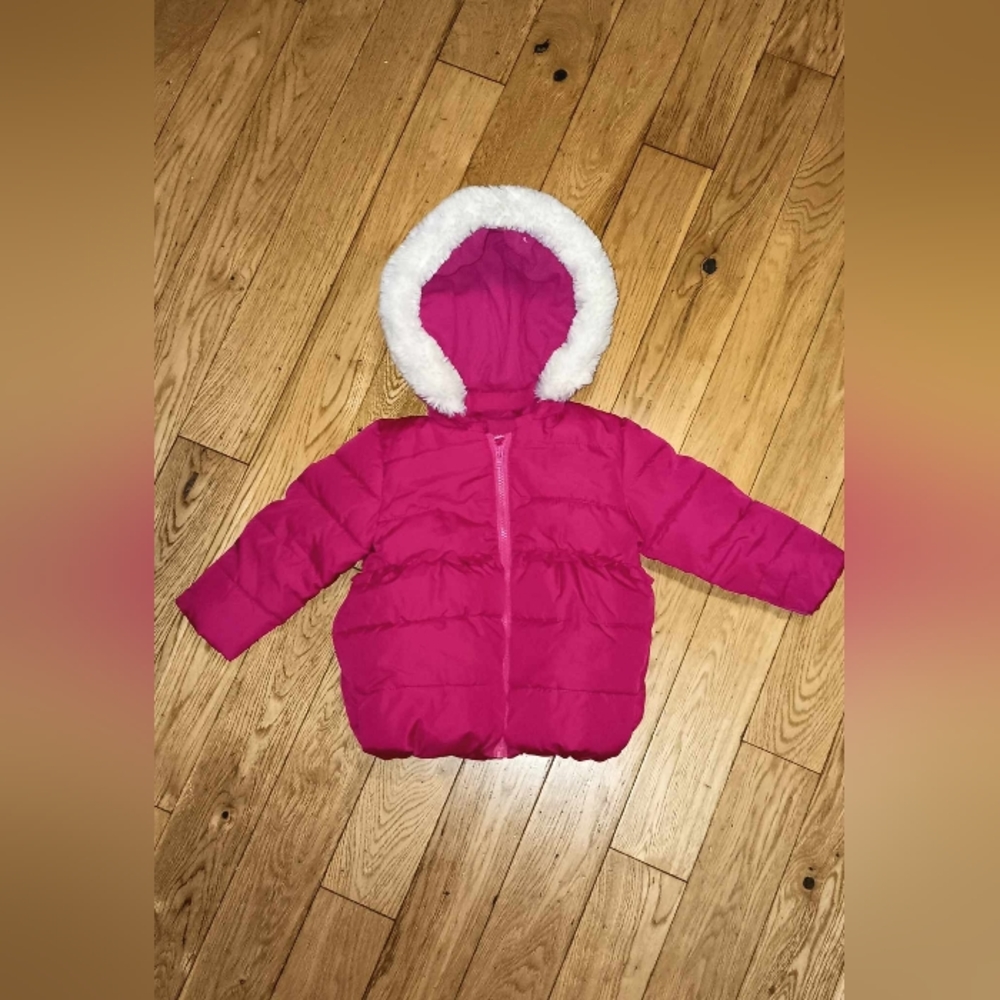 Gymboree Jacket/Coat Girls puffer winter jacket Hot Pink 18-24